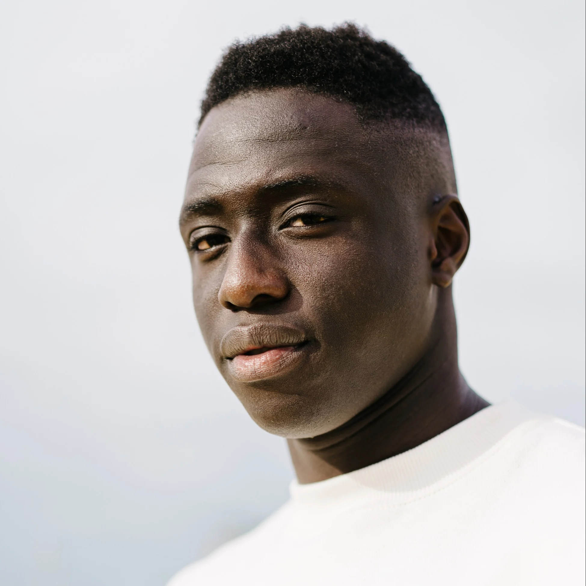Man looking at camera